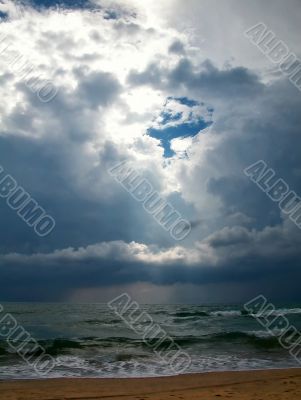 Thunder-storm in Black sea
