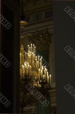 Candles in temple