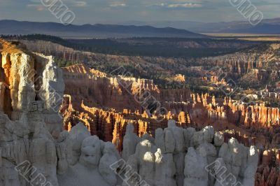 Some columns from white sandstone