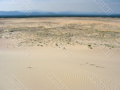 Chara sands. Desert landscape