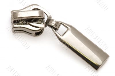 zipper on white