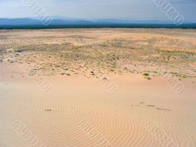 Chara sands. Desert landscape