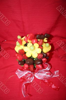 Valentine Fruit and Chocolate