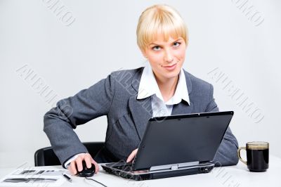 Business woman at work