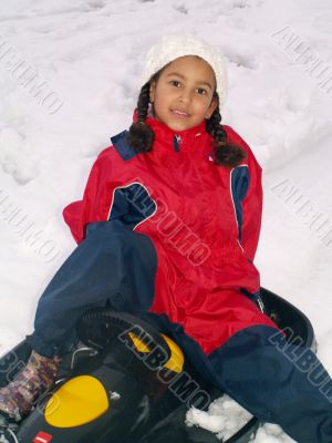 on my sled