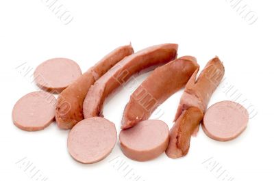 frankfurter on white