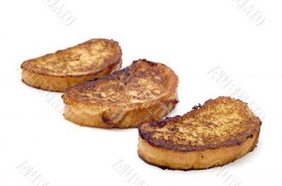 toast on white background