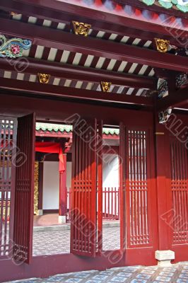 Chinese temple entrance