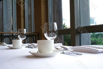 Coffee cups and wine glasses