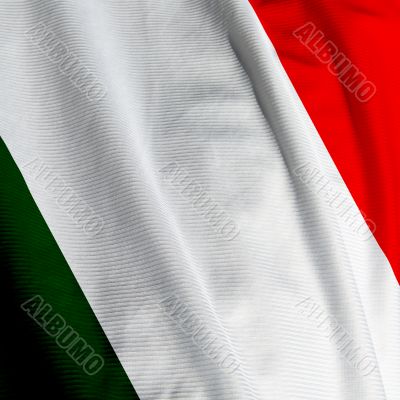 Italian Flag Closeup