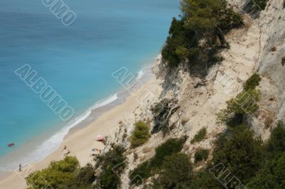 Beach on Lefkada island Beach on Lefkada island
