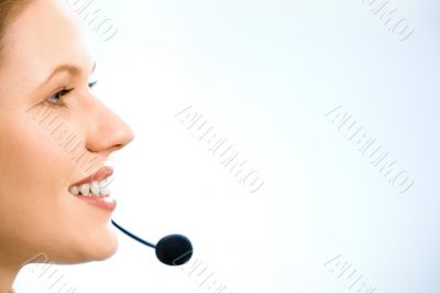 Close-up of consultant