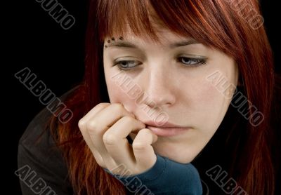 Girl feeling sad Girl feeling sad