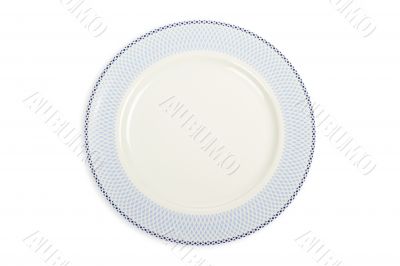 Empty plate with soft shadow