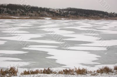 Winter lake.