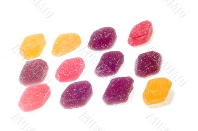 colored fruit drops