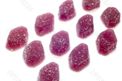 sweet fruit drops close up