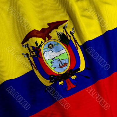 Ecuadorian Flag Closeup