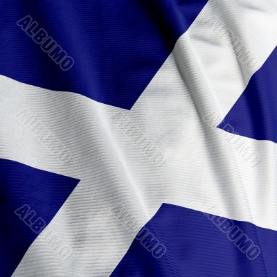 Scottish Flag Closeup
