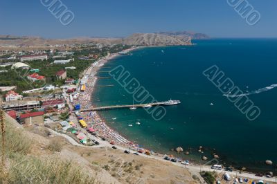 Small coastal city Small coastal city