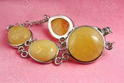 Jewelry amber bracelet