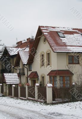 Snow-bound cottage