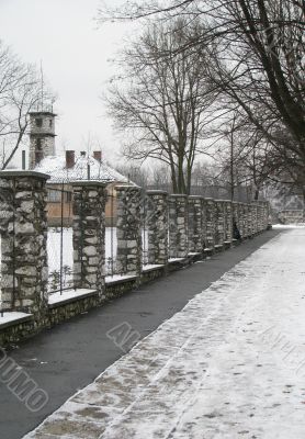 Snow-bound street