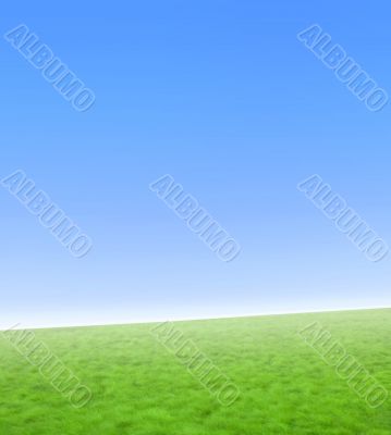Simple blue and green nature background