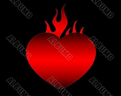 flaming heart