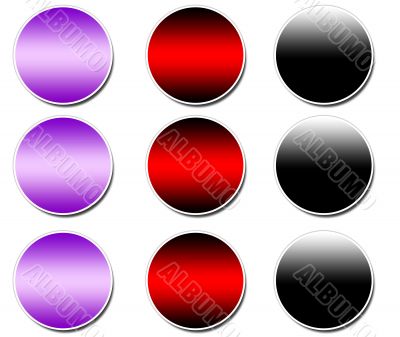 Blank Sticker buttons