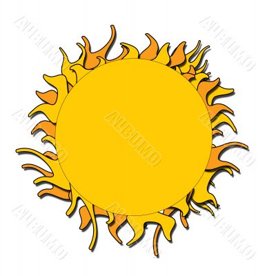 Yellow and Orange Sun