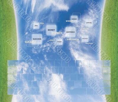Technology success concept Technology success concept