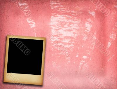 old blank photo frame