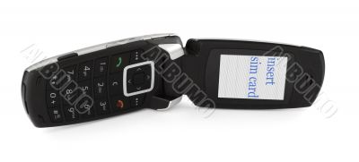 slide phone with INSERT SIM CARD