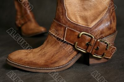 Boots of the cowboy