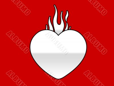 simple flaming heart simple flaming heart