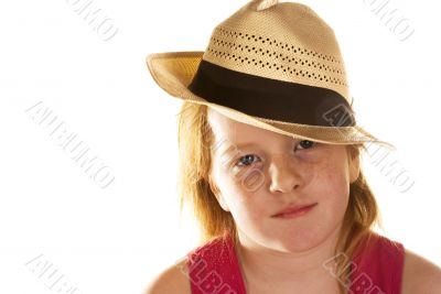 Girl with hat