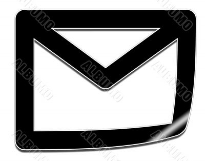 Envelope sticker icon