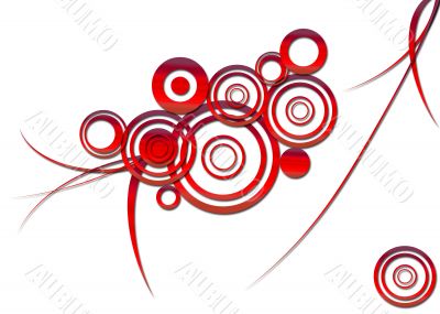 abstract red pattern