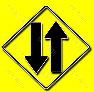 arrow road sign arrow road sign