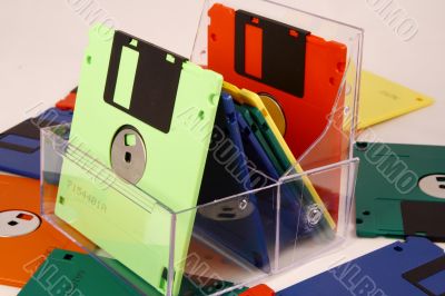 Diskettes for storage of the information