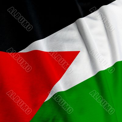 Jordanian Flag Closeup