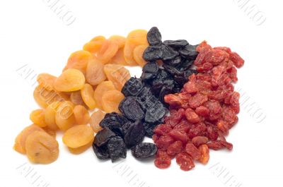 colored dried fruits