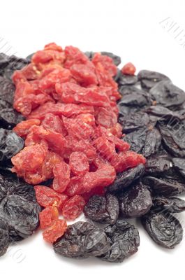 dried fruits close up