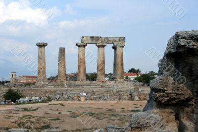 The Temple of Apollo in Ancient Corinth