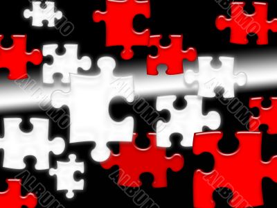 Floating Puzzle Pieces background