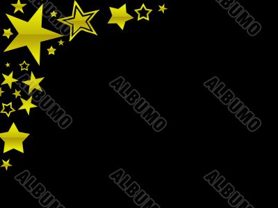 Gold stars border