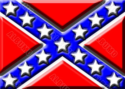 Embossed Confederate flag