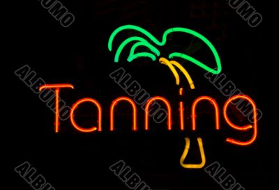 Neon Tanning Sign