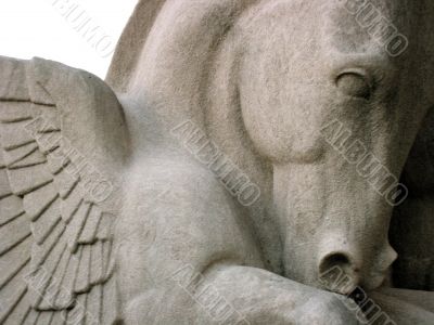 Pegasus Stone Sculpture